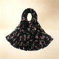 thumbnail image 5 of Colorful Printed Sheer Scarf Lightweight Fashion Wrap for Summer & Travel, 5 of 5