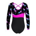 thumbnail image 3 of Aislor Kid Girls One Piece Gymnastic Bodysuit Long Sleeve Ballet Dance Leotard Athletic Unitard Size 4-16 A Night Pegasus 6, 3 of 6