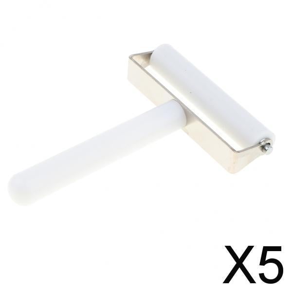 3xPolarizer LOCA PE Película Pegamento Pegado Aplicador Rueda de Rodillo de Silicona 6cm 5 piezas