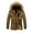 Khaki, variant on Christmas Casual Aoochasliy Mens Coats Outerwear Winter Thickened Plus Size Padded Windproof Warm Cotton Padded Coat