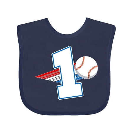 

Inktastic First Birthday Baseball Gift Baby Boy or Baby Girl Bib