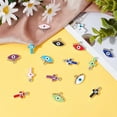 thumbnail image 5 of 64Pcs 8 Color Evil Eye Charm CCB Plastic Enamel Pendants Cross Horse Eye Jewelry Charm, 5 of 7