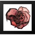 thumbnail image 2 of Atelier B Art Studio 16x15 Black Modern Framed Museum Art Print Titled - DARK ROSE, 2 of 5