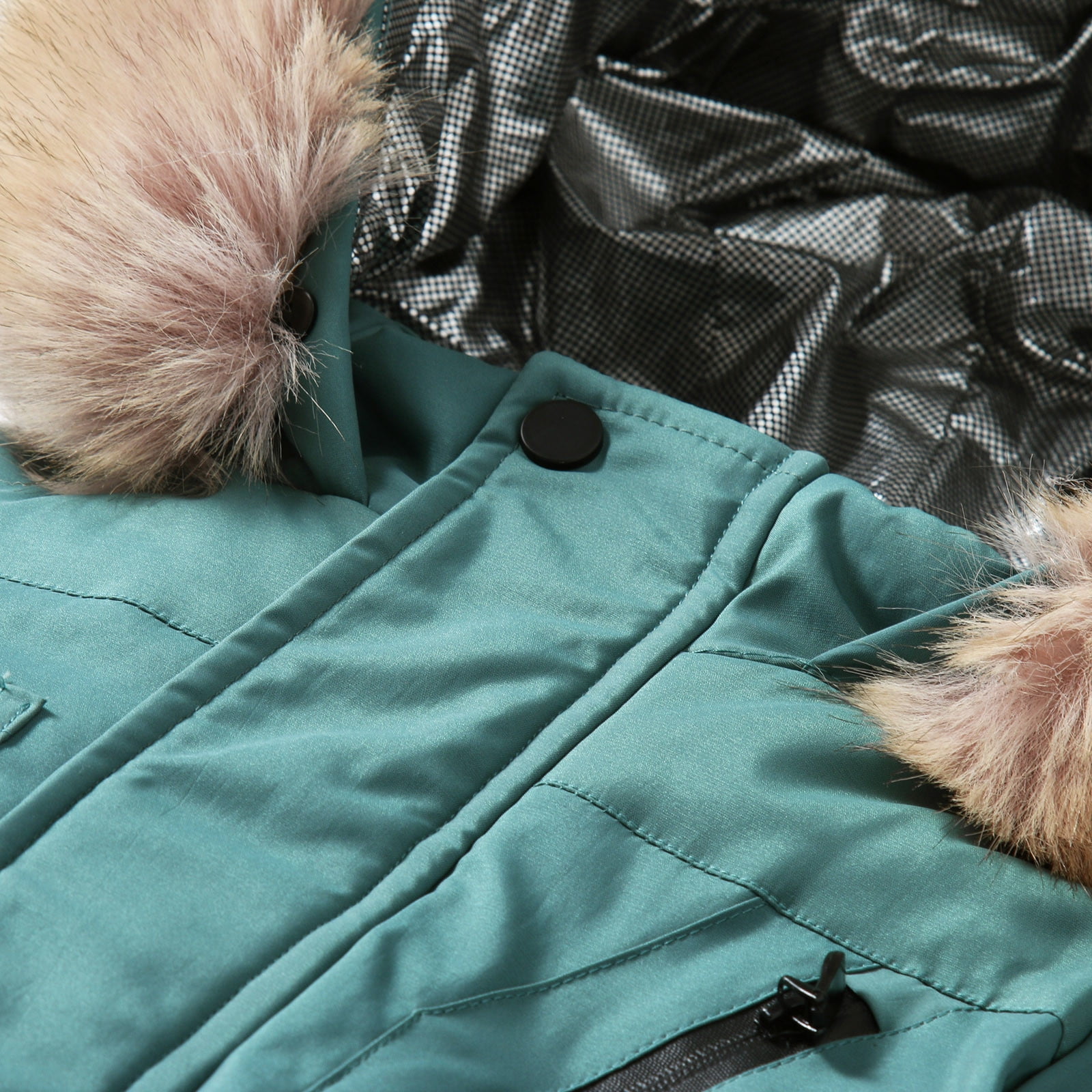 Girls green winter coat hot sale