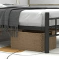 thumbnail image 4 of Blorly Adults Twin Metal Bed Frame with Headboard and Noise-Free Design, Black, 4 of 7