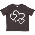 thumbnail image 3 of Inktastic Three White Hearts Boys or Girls Toddler T-Shirt, 3 of 5