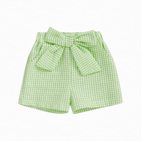 gdxvjhbj Kid Girls Elastic Shorts Baby Toddler Girls Shortie Shorts Summer Casual Shorts 9 12 Months (Light Green,9-12 Months)