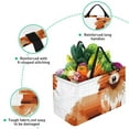 thumbnail image 3 of Pixel Dog Large Capacity Reusable Oxford Cloth Grocery Basket - Foldable Shopping Bag for Picnics & Shopping, 3 of 7