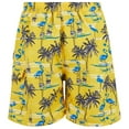 thumbnail image 4 of iBerryNY Mens Swim Trunks, Male Cargo Pockets Shorts, Mesh Lining, Blue Flamingo, Medium, 4 of 4