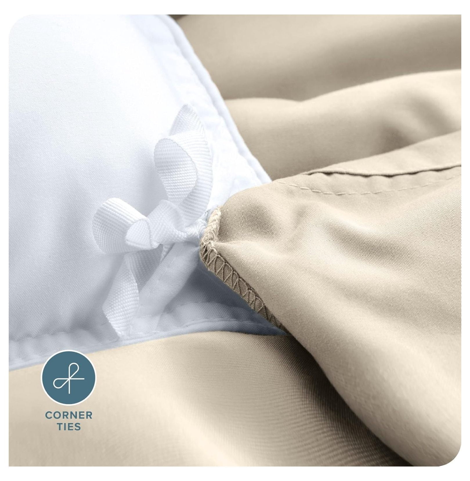 Bedding Duvet Cover Oversized Queen - Premium 1800 Super Soft Collection - Lightweight, Cooling - Soft Breathable Bedding Duvet Cover (Oversized Queen, Sand)