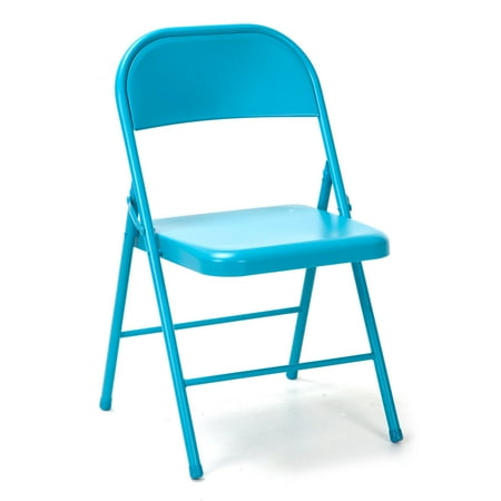 Novogratz All Steel Folding Chair, 2 pack, Multiple (Best Way To Store Folding Chairs)