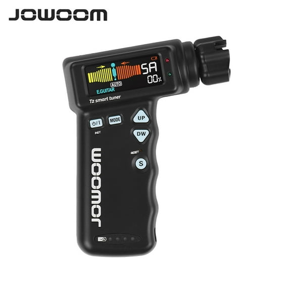 JOWOOM T2 Multi-functional Smart Guitar Tuner Peg String Winder for Guitar Ukulele Chromatic Tuning Built-in Rechargeable Lithium Battery