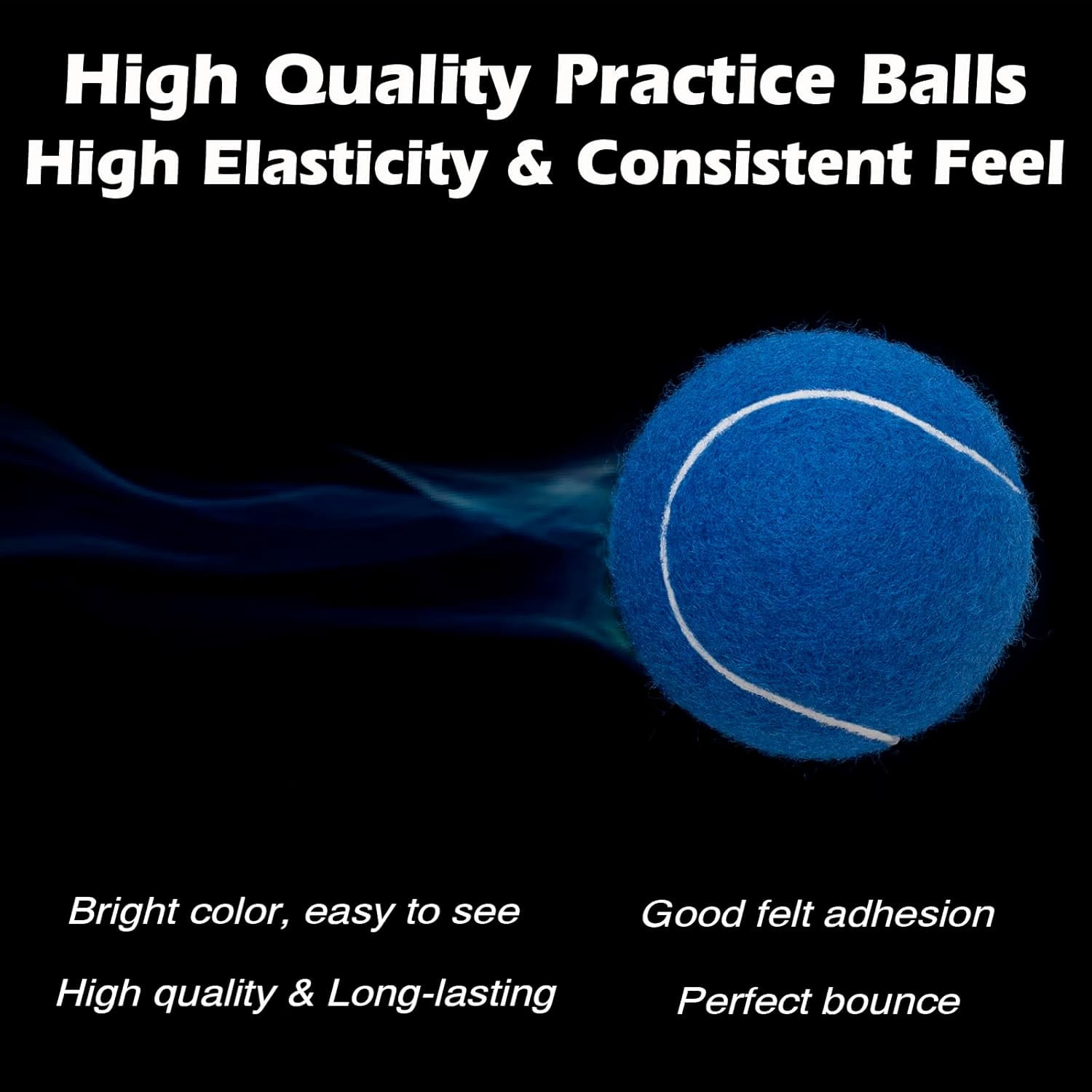 12 Pack Tennis Balls, Advanced Pressure Training Tennis Balls Practice Balls, Tennis Balls for Dogs, Thickened Tennis with Mesh Bag for Transport, Beginner Exercise Ball, Sturdy High Elastic