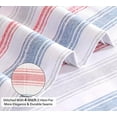 thumbnail image 5 of Ruvanti 100% Cotton Sheets - Crispy Cooling Percale Sheets - Breathable & Durable Twin Sheet Set - Deep Pocket Twin Size Sheets - Nautical - Navy – Moisture Wicking Bed Sheets - 3 Pieces, 5 of 9