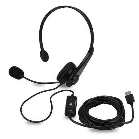 Onn Chat Headset For Playstation 3, Black,