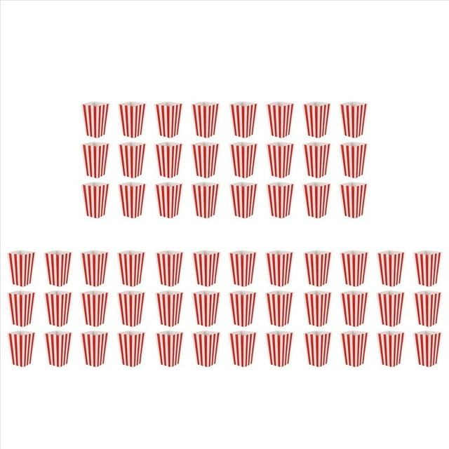 60 Cinema Treat Party Pequeñas Bolsas de Dulces para Palomitas de Maíz Cajas, Rojo