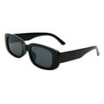 thumbnail image 2 of Women's Sunglasses Retro Fashion Rectangular Classic Shades UV400 Black, 2 of 4
