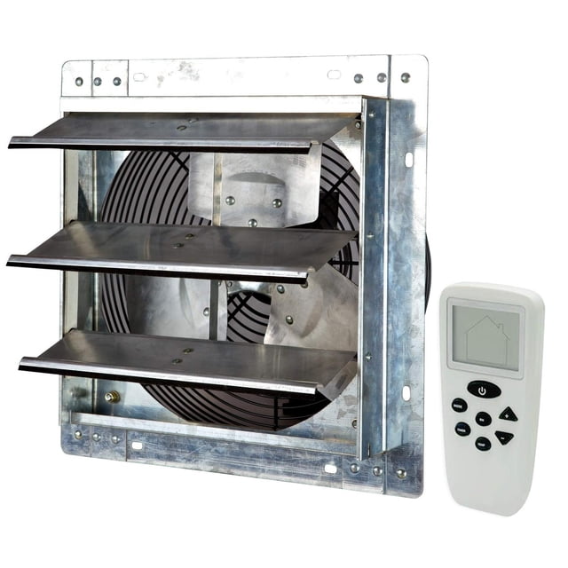 Ventilador de Escape iLiving Plata con Termostato Inalámbrico Inteligente y Control Remoto de Humeda