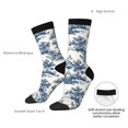 thumbnail image 4 of Xecao Vintage Floral 1 Pattern Sport Socks for Women and Men Crew Socks Sporty Calf Socks Casual Socks, 4 of 6