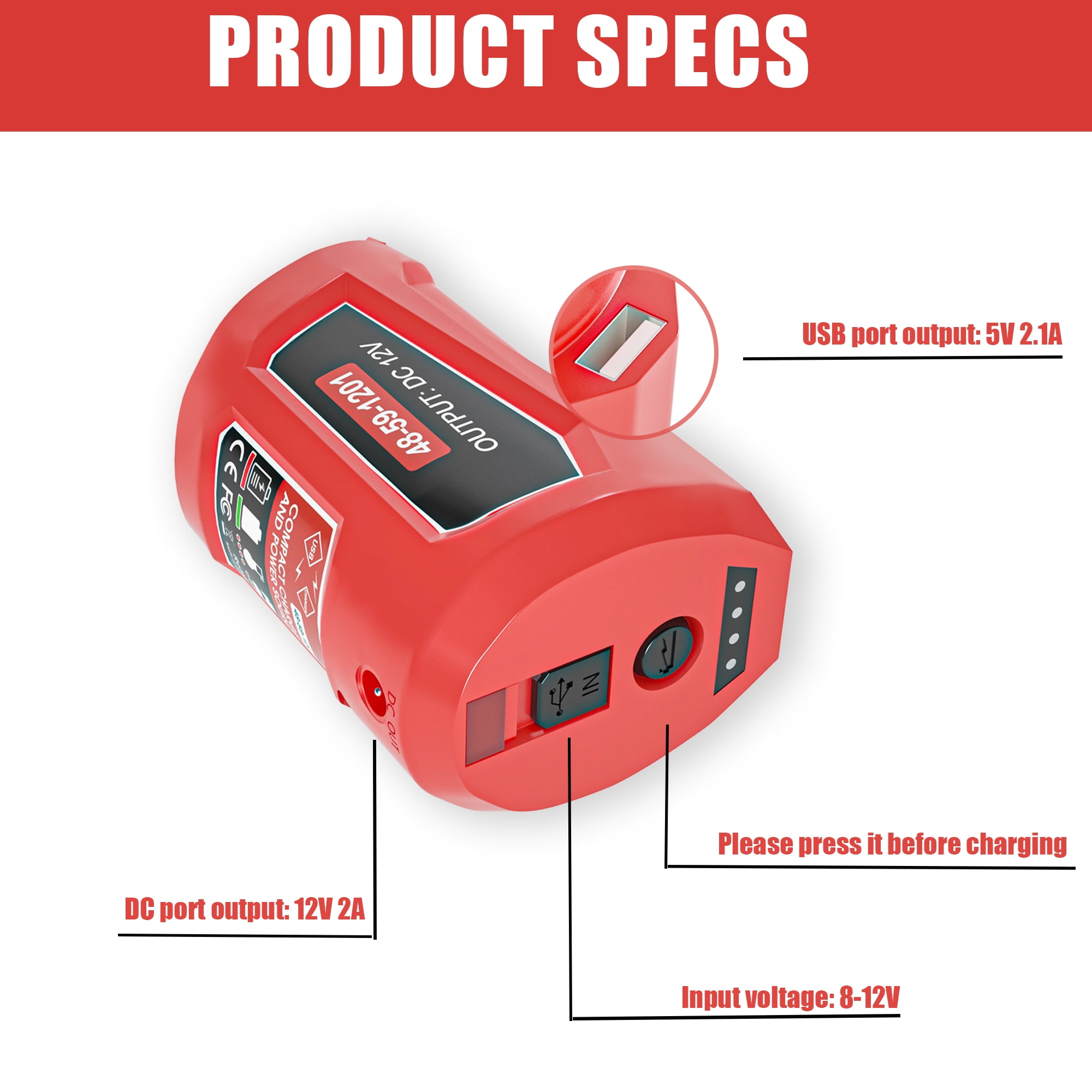 Milwaukee heated jacket 18v adapter sale