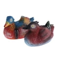 thumbnail image 2 of Estatuas de Pato Mandarín Realista Soledad Juego de 2 de Resina 16x9x9cm, 2 of 10