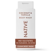 Native Coconut & Vanilla Body Wash 18 fl oz
