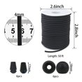 thumbnail image 2 of Cuerda Elástica ZHFMLY Nylon Negro de 4 mm de Grosor y 15 m de Largo, 2 of 6