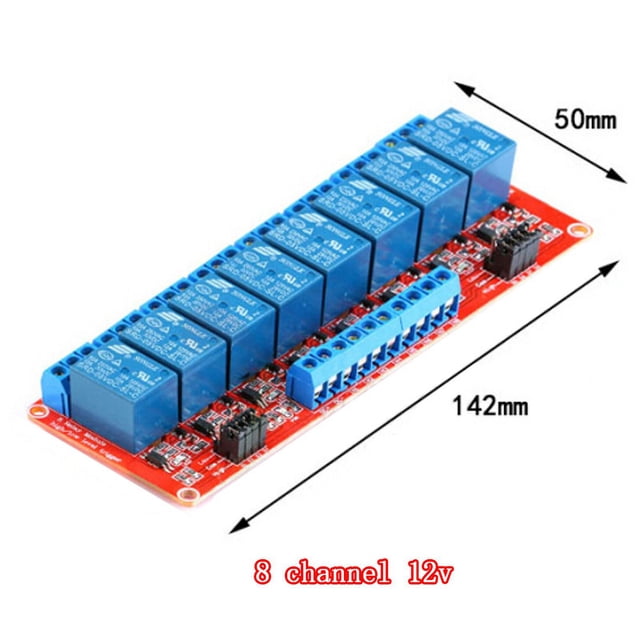 1 2 4 6 8 Channel Relay Module Board Shield with Optocouple High Low Edge Trigger for Arduino Raspberry Pi DC 5V 12V 24V