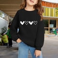 thumbnail image 2 of Mercatoo Cute 𝐏reppy Sweatshirts for Teens Girls Heart Graphic Oversized Sweatshirts Fall Winter Long Sleeve Pullover Tops, 2 of 8