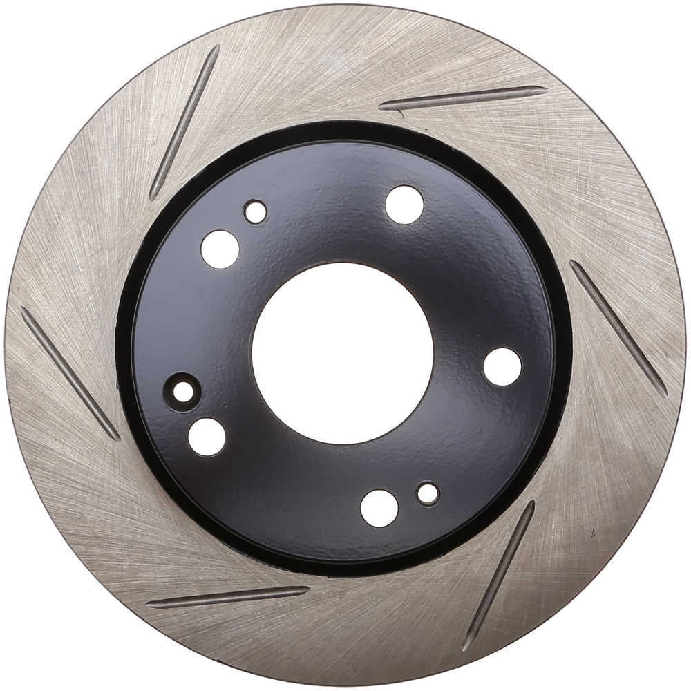 StopTech 126.40089SR Sport Slotted Disc Brake Rotors, European style brake pad compounds. Slotted