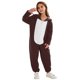 thumbnail image 2 of Conjunto de Halloween cálido para padres e hijos, pantalones largos, pijamas con capucha y estampados para el hogar, mono para niños, monos para niños, 2 of 5