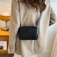 thumbnail image 5 of Bolsa De Teléfono Bolso De Teléfono Bolso Riñoneras pequeñas tejidas de cuero para mujer, cruzada para teléfono en el pecho (negro), 5 of 5