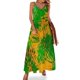 thumbnail image 1 of Vestido hippie teñido anudado, retro psicodélico, kawaii, maxivestido con tirantes, elegante, bohemio, para playa, largo, de verano, con cuello en V, de gran tamaño, 1 of 7