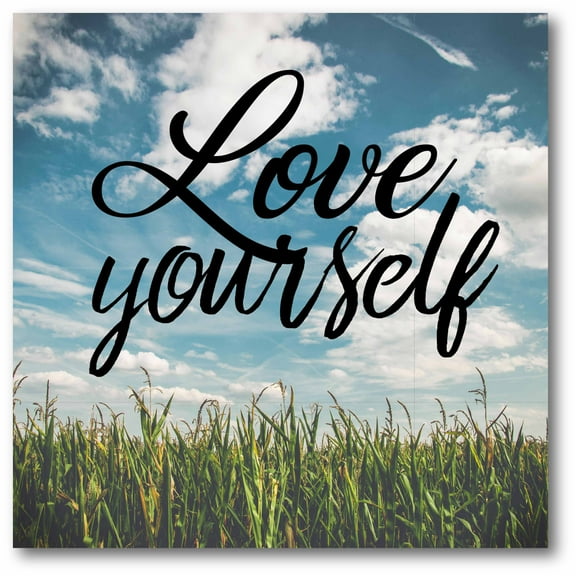 Love Yourself Gallery-Wrapped Canvas Wall Art, 16x16