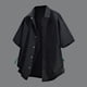thumbnail image 1 of pstuiky Camisa de manga corta para hombre, Camisa informal de verano con solapa y botones, color liso, para hombre camisas casuales para hombre xl, 1 of 6