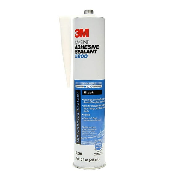 3M 06504 10.1 Oz Black Marine Adhesive Sealant 5200