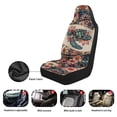 thumbnail image 6 of Garronmavis Dahlia Turtle Auto Front Seats Protector of 2 Seats High Back Vehicle Seat Cover Interior Accessories, Easy to Install, 6 of 6