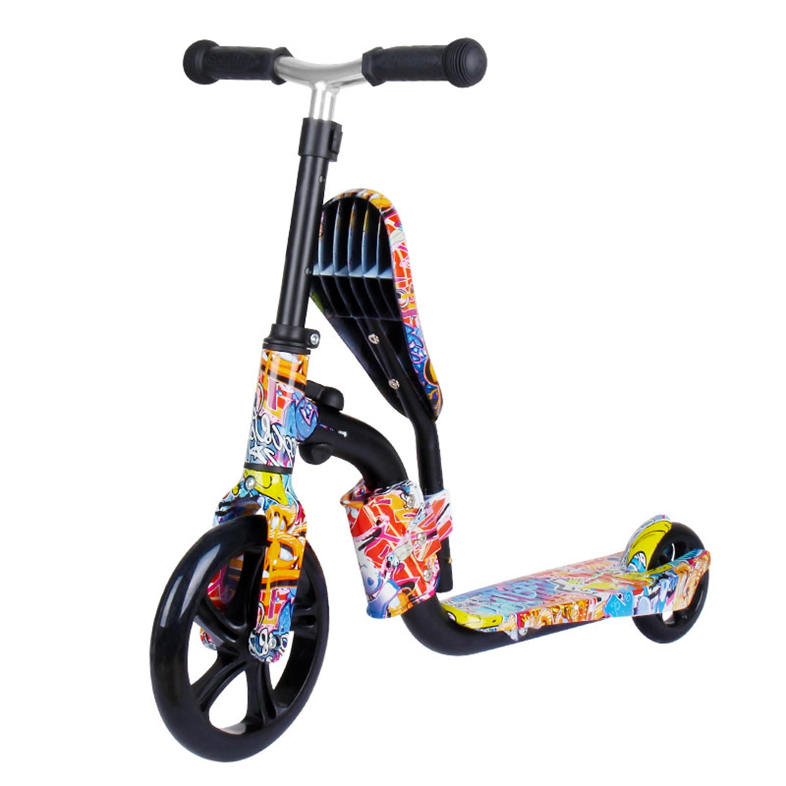 2 In 1 Scooter and Balance Bike for Kids Big Wheels Scooter Folding Kick Scooter for Toddlers 3 12 Year with Adjustable Height and Seat Lightweight Scooter Walmart
