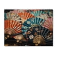 thumbnail image 3 of Designart "Kimonos and Fans Japanese Traditional Elegance IV" Japanese Print on Natural Pine Wood, 3 of 5