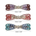 thumbnail image 2 of Unique Bargains Hair Barrettes for Women Hair Clips Sparkly  Hairpin 3 Pcs Blue, Pink, Purple, 2 of 7
