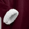 thumbnail image 6 of NMMUED Fall Clothes for Women, Mock Neck Tops for Women, Oversized Sweatshirt for Women, Womens Crewneck Sweatshirt, Womens Winter Clothes, Wine S, 6 of 8