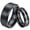 Black, variant on Matching Rings Titanium Couple Rings Rose Gold Plated CZ Wedding Ring for Women