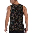 thumbnail image 3 of Fotbe Colorful Game Controller Pattern Men's Quick Dry Workout Tank Top Gym Muscle Tee Fitness Bodybuilding Sleeveless T Shirt Breathable Workout Shirt-Medium, 3 of 9