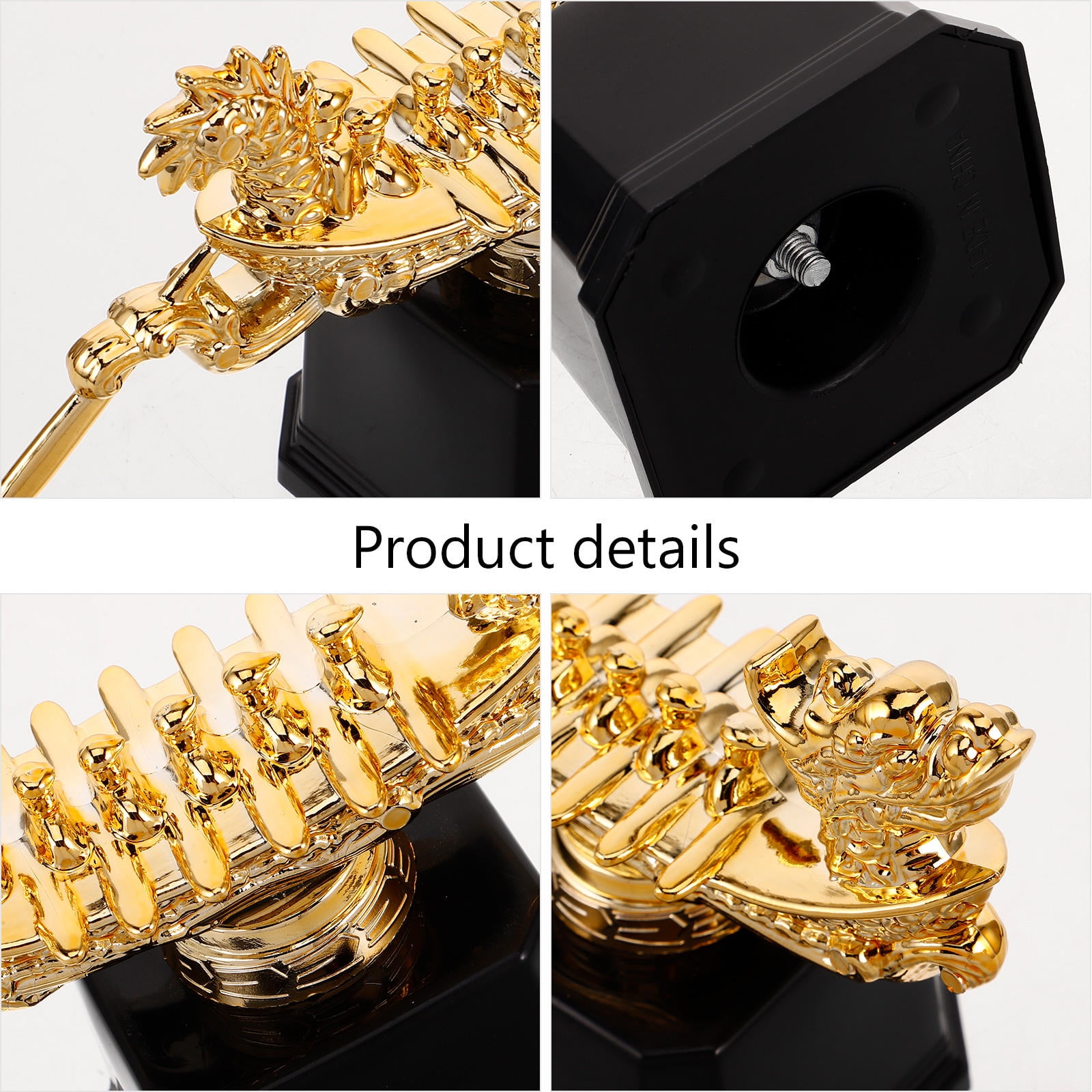 Worgeous Gold Award Statue for Sports Competition Plastic First Place Trophies Corporate Events Trophy Prize for Family Birthday Celebrations