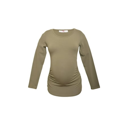 

LVMA2300 - 100% premium Cotton - Women Long Sleeve Maternity T-Shirt