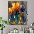 thumbnail image 4 of Colorful Glass Tulips Canvas Wall Art, Modern Abstract Photography Print, Stylish Home Interior Wall Decor, 4 of 8
