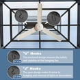 thumbnail image 4 of 5FT x 8FT Double Roof Aluminum BBQ Grill Gazebo with Grey Polycarbonate for Outdoor Use, 4 of 7