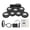 Black, variant on Compact Size USB Roll Up Silicon Drum Set 7 Drum Pads With Drumsticks Foot Pedals Digital Electronic Drum Kit For Kids