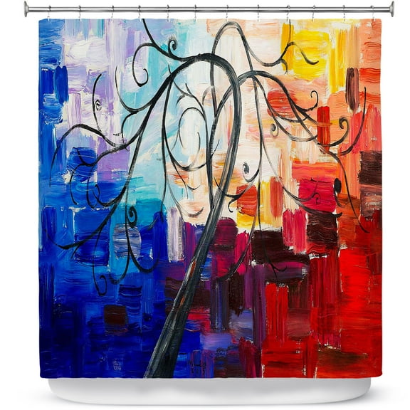 Shower Curtains 70" x 84" from DiaNoche Designs by Lam Fuk Tim - Color Tree VII