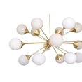 thumbnail image 4 of 18 Light Globe Mid Century Brass Sputnik chandelier light Fixture, 4 of 5